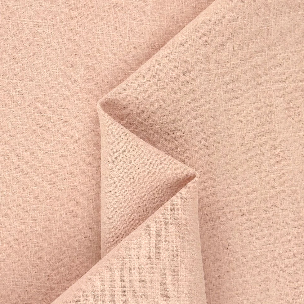 Luxurious 250gsm stone wash linen fabric in Blush Pink, ideal for pants and jackets