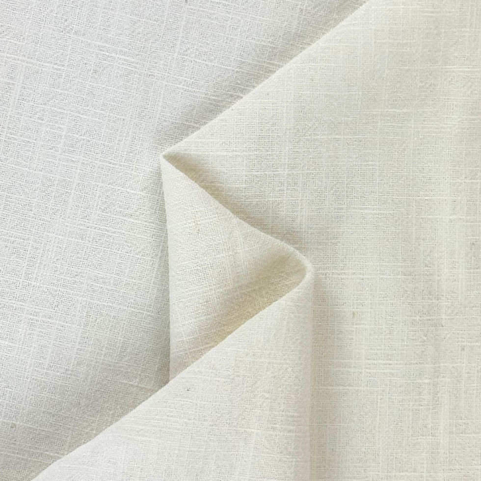 Luxurious 250gsm stone wash linen fabric in Milk, ideal for pants and jackets