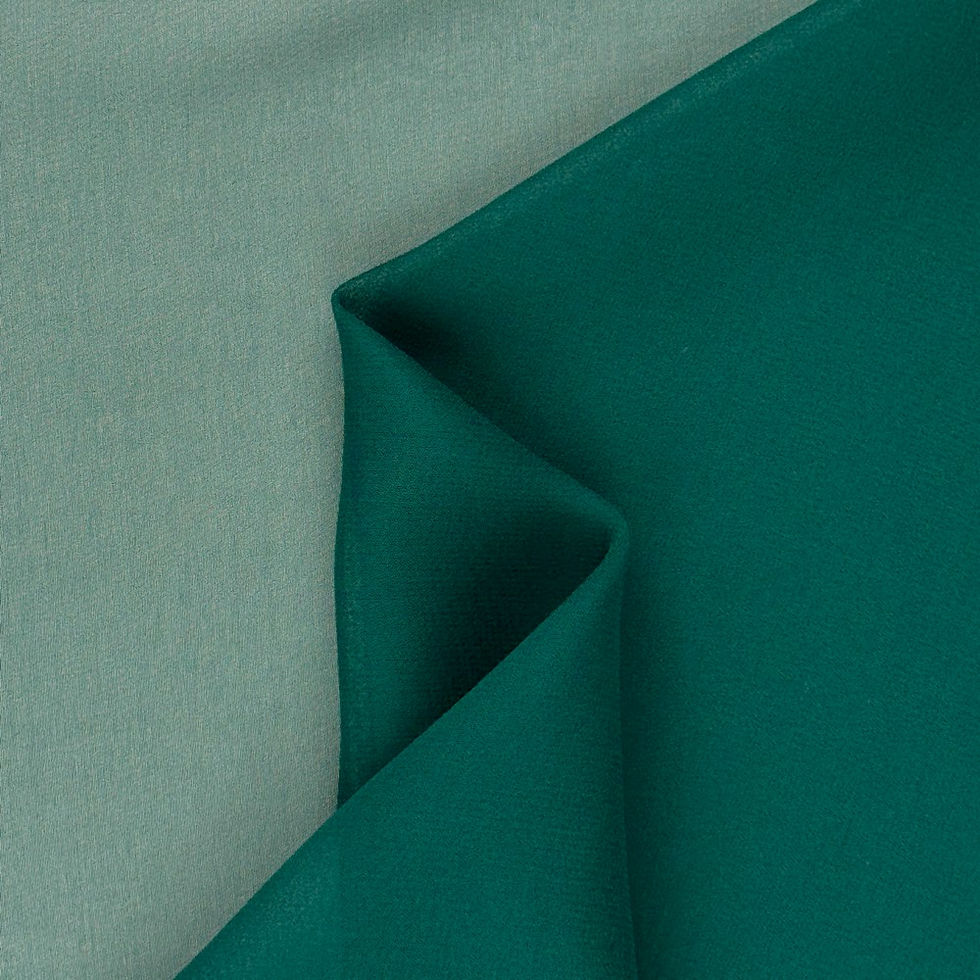 Draped Stella Pine 8mm silk georgette fabric swatch