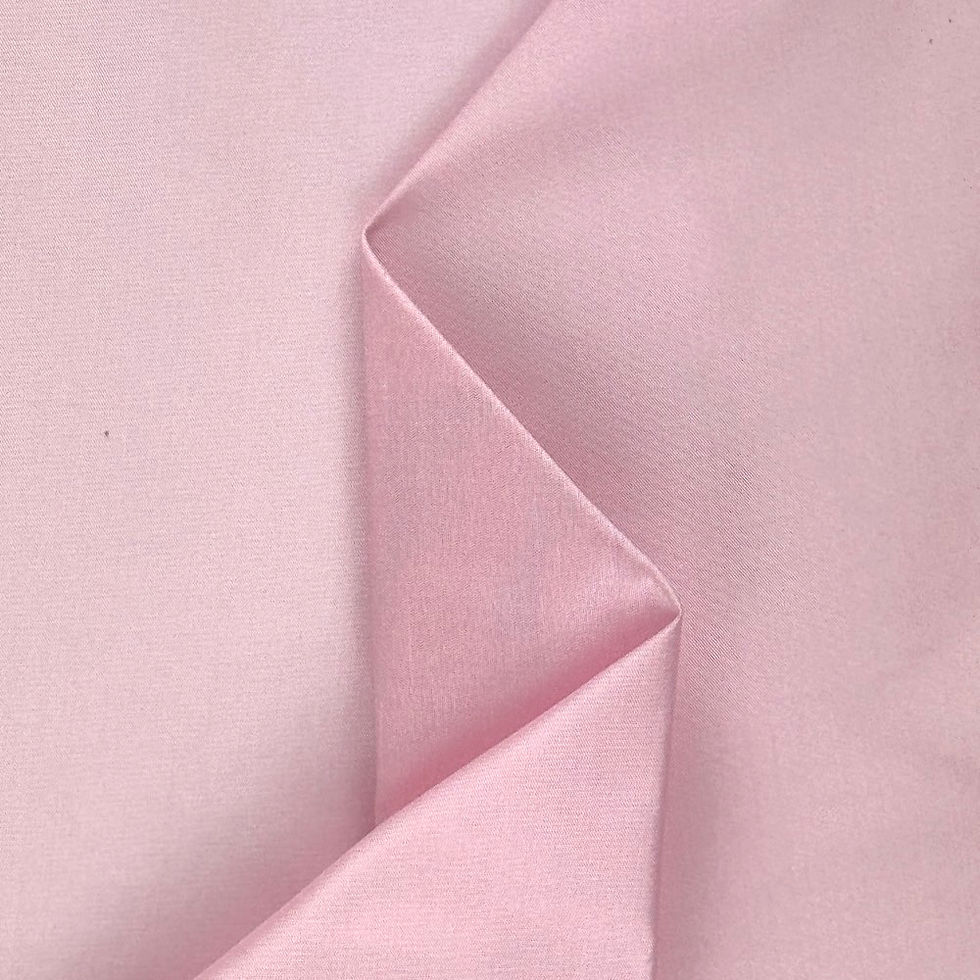 Draped Diana yarn dyed silk dupion fabric in light pink