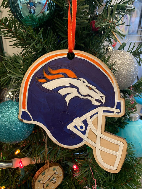 Broncos christmas ornaments clearance
