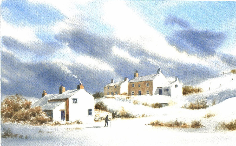 Abereiddi in the snow