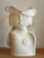 sculpture vase buste les baigneuses en céramique