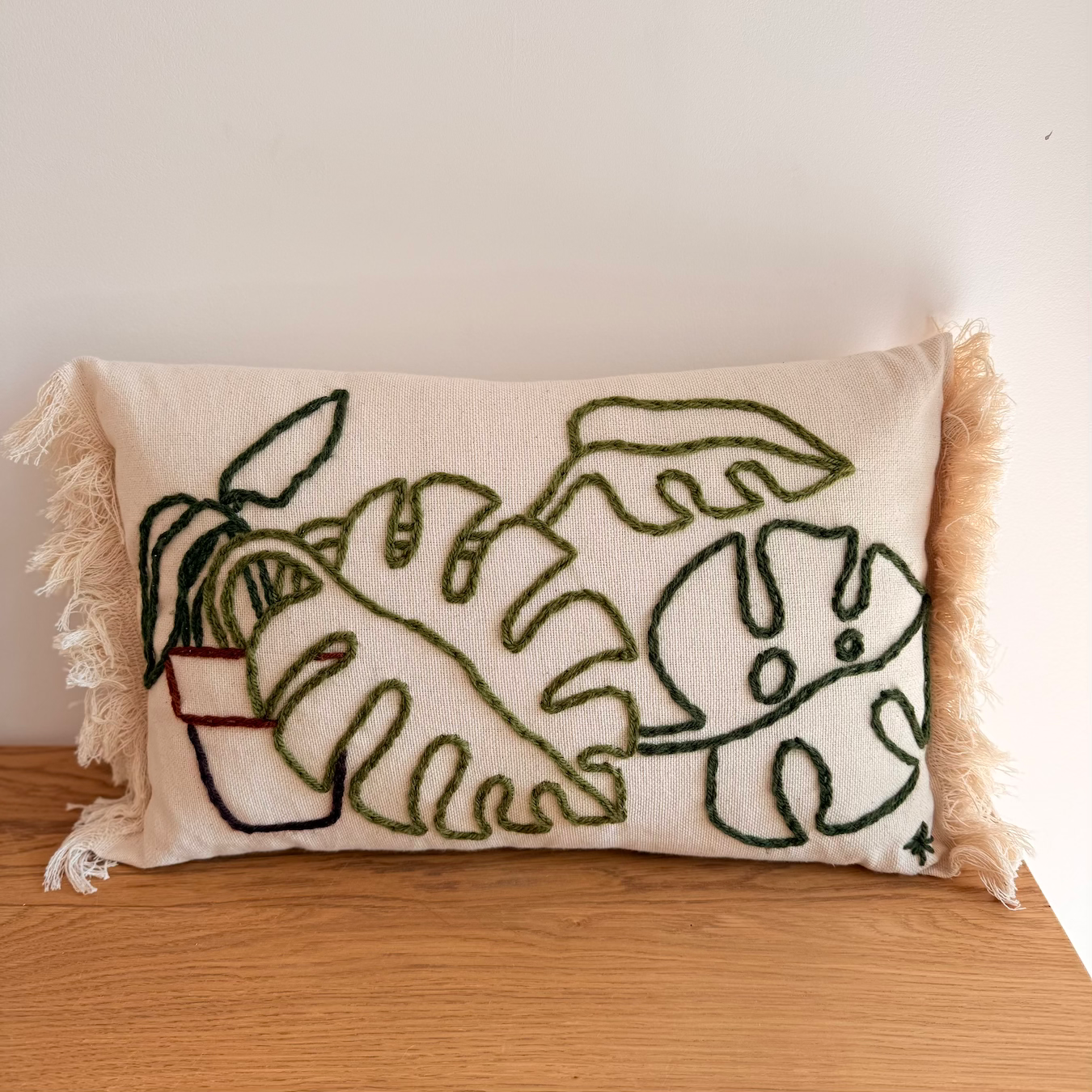 coussin rectangle Monstera