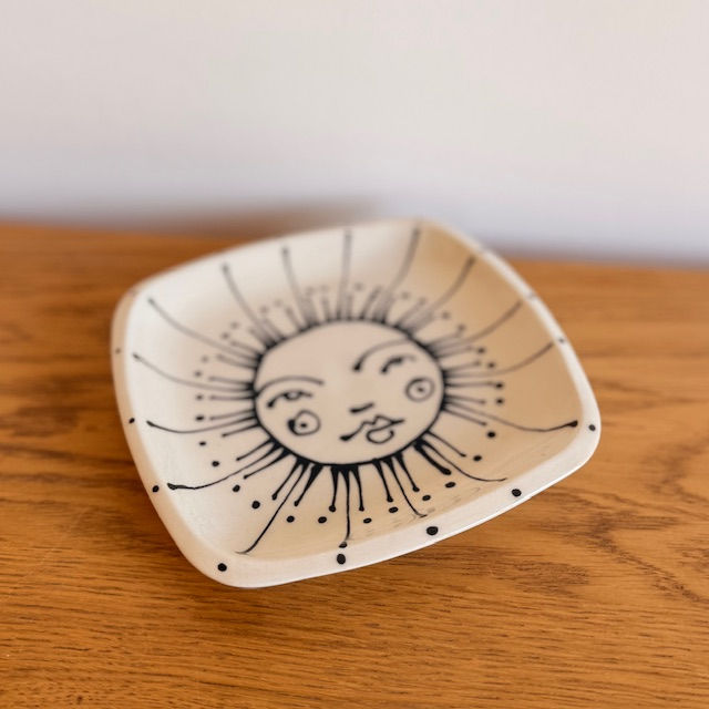 Miniature : ceramique, Vide-poches Soleil