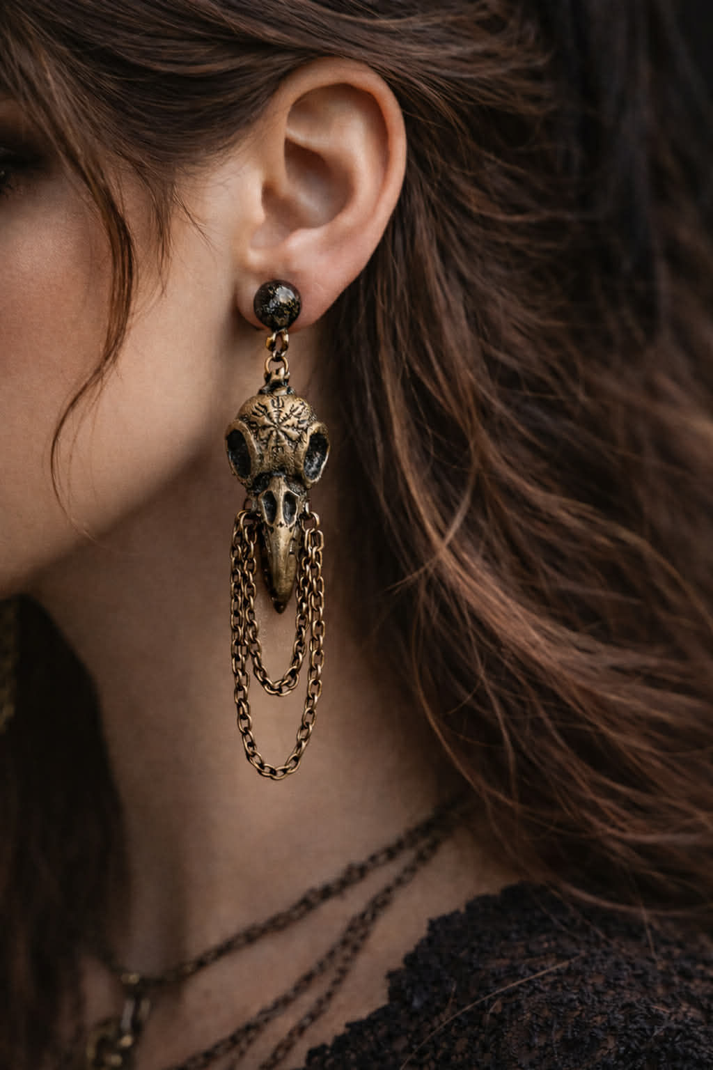 Boucles d’Oreilles - Les Corbeaux Veilleurs