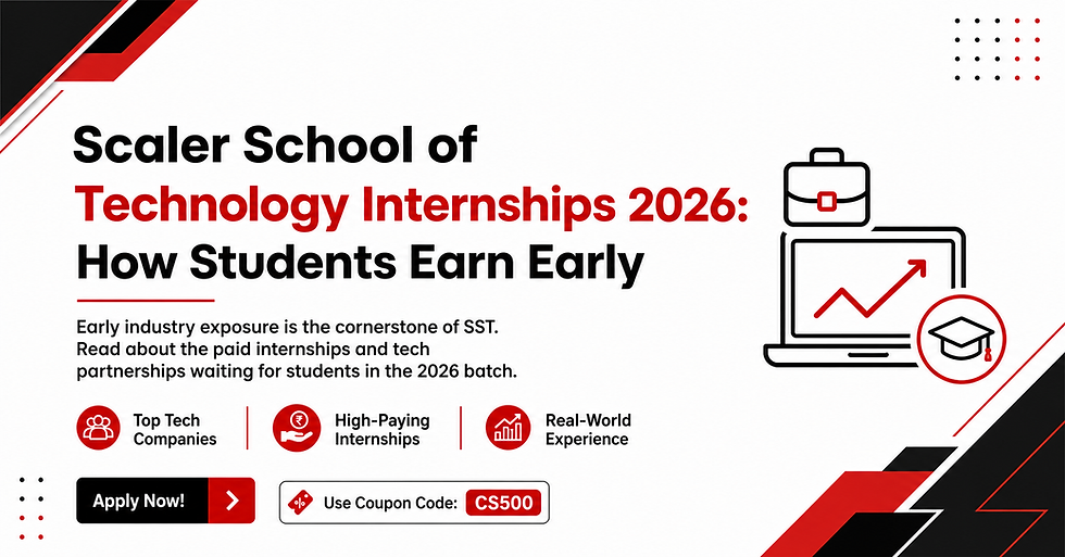 Scaler School of Technology Internships 2026: How Students Earn Early