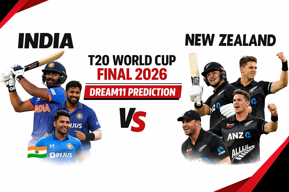 IND vs NZ Dream11 Prediction: Fantasy Cricket Tips for T20 World Cup Final 2026
