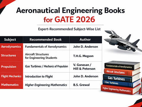 Aeronautical Engineering Books for GATE 2026: Expert-Recommended Subject-Wise List