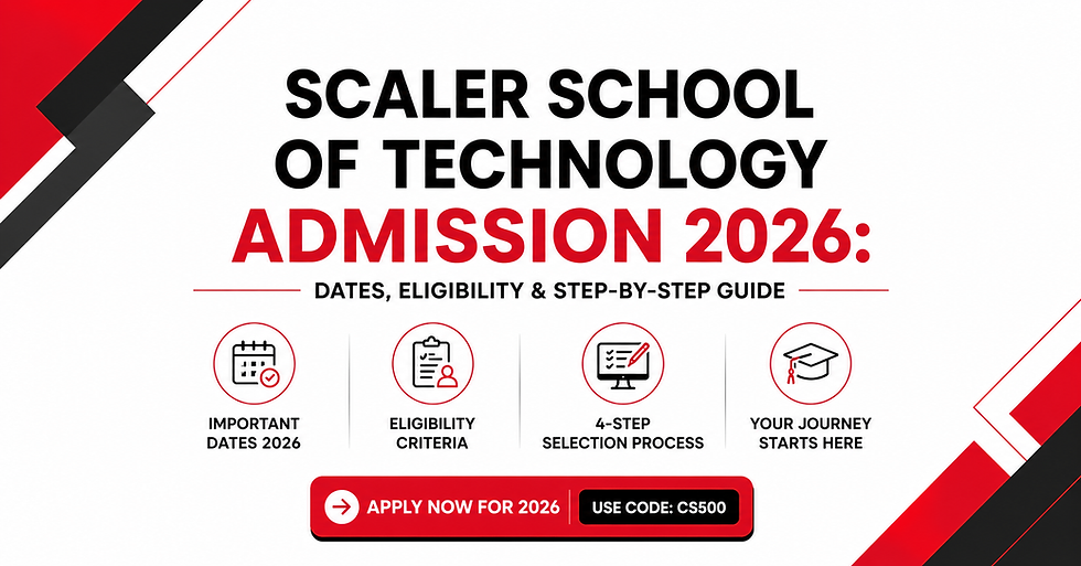 Scaler School of Technology Admission 2026: Dates, Eligibility & Step-by-Step Guide