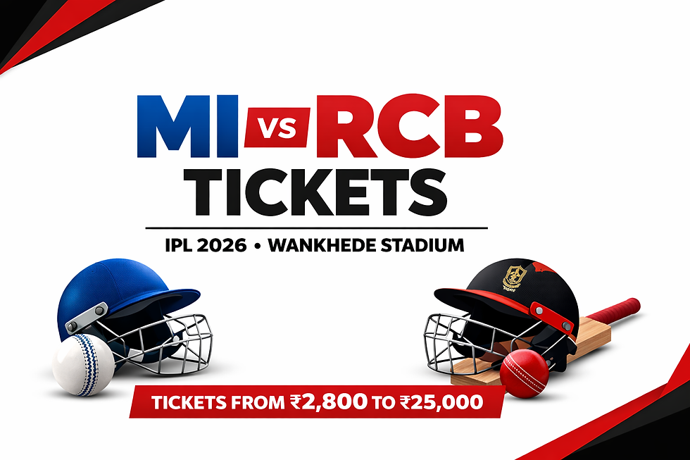 MI vs RCB Tickets IPL 2026: Prices and How to Book Online for Wankhede Stadium
