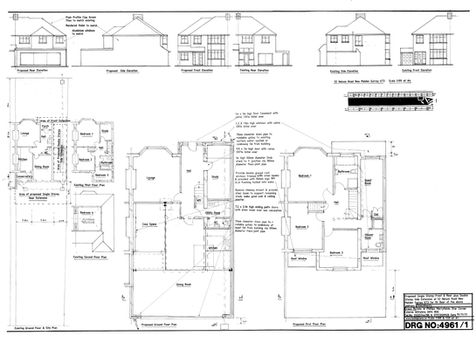 Double Storey Side Extension Drawing