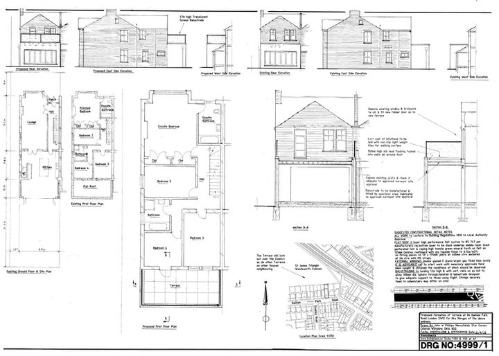 Full width Terrace Drawing