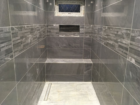 new wet room extension on a house