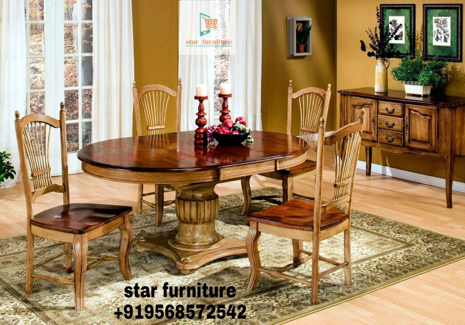 Modern dining in solid wood