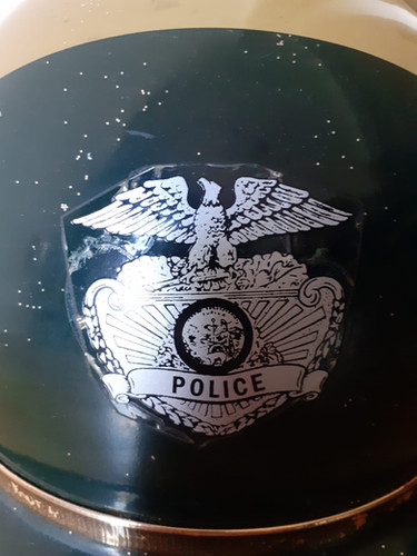 US Police Riot Helmet Quirksome Vintage