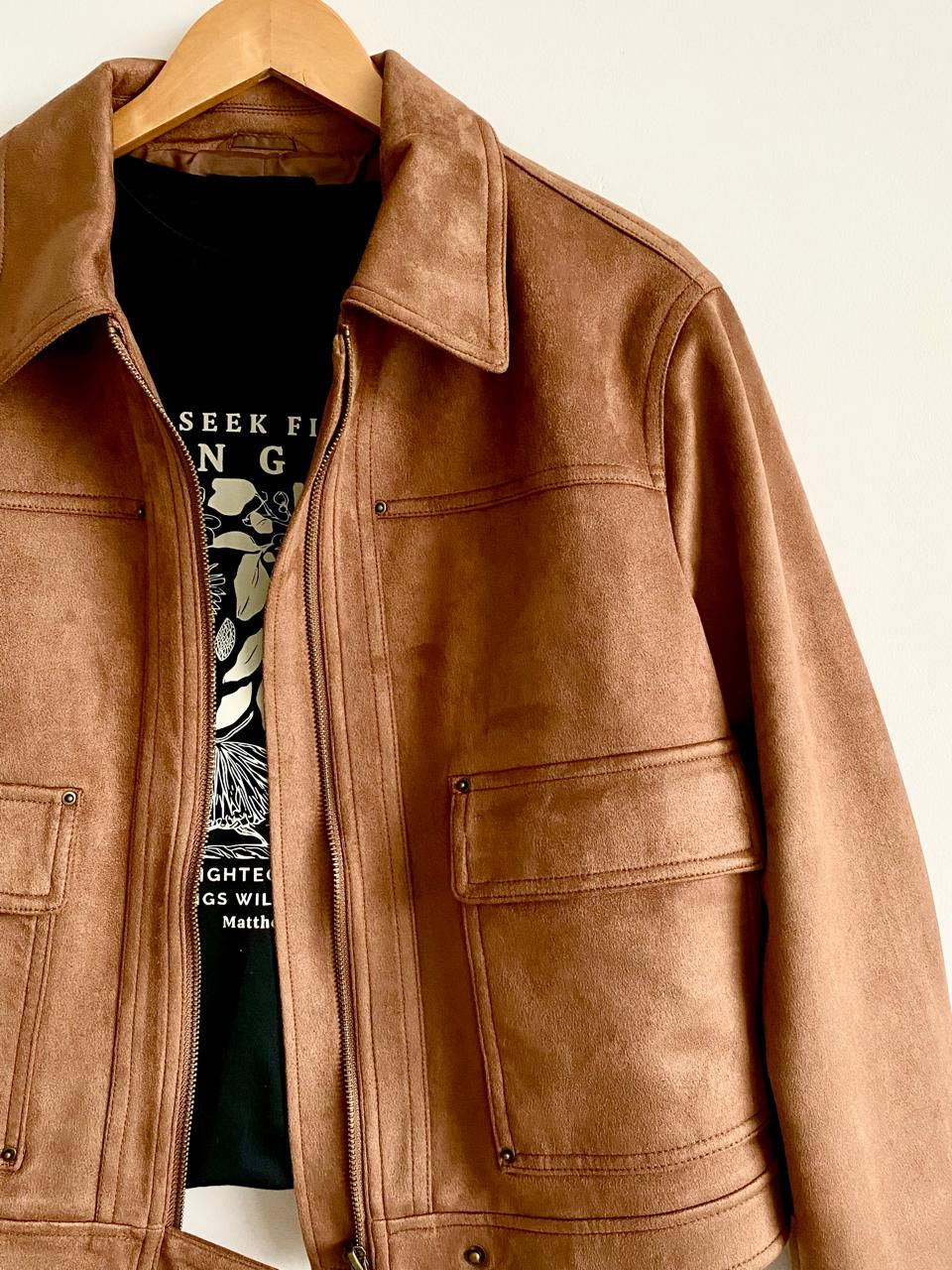 Miniatura: Chaqueta camel cremallera