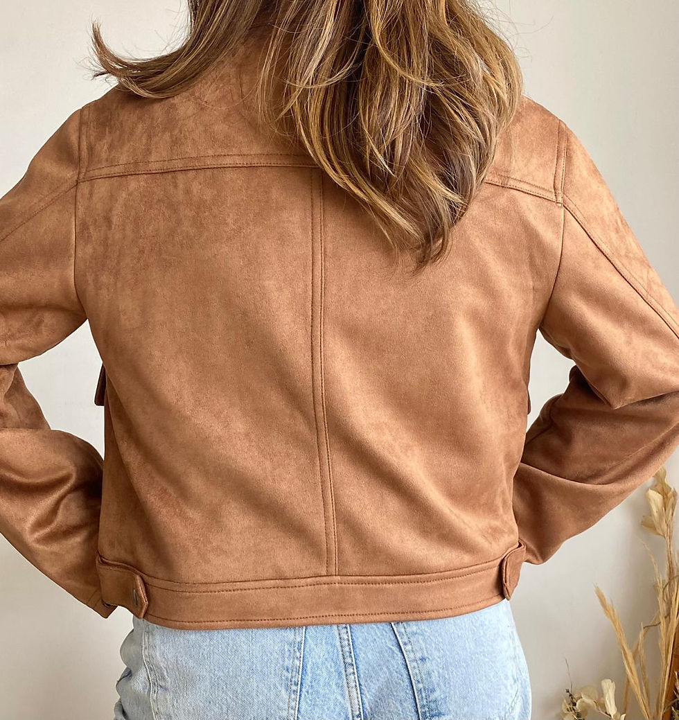 Miniatura: Chaqueta camel cremallera