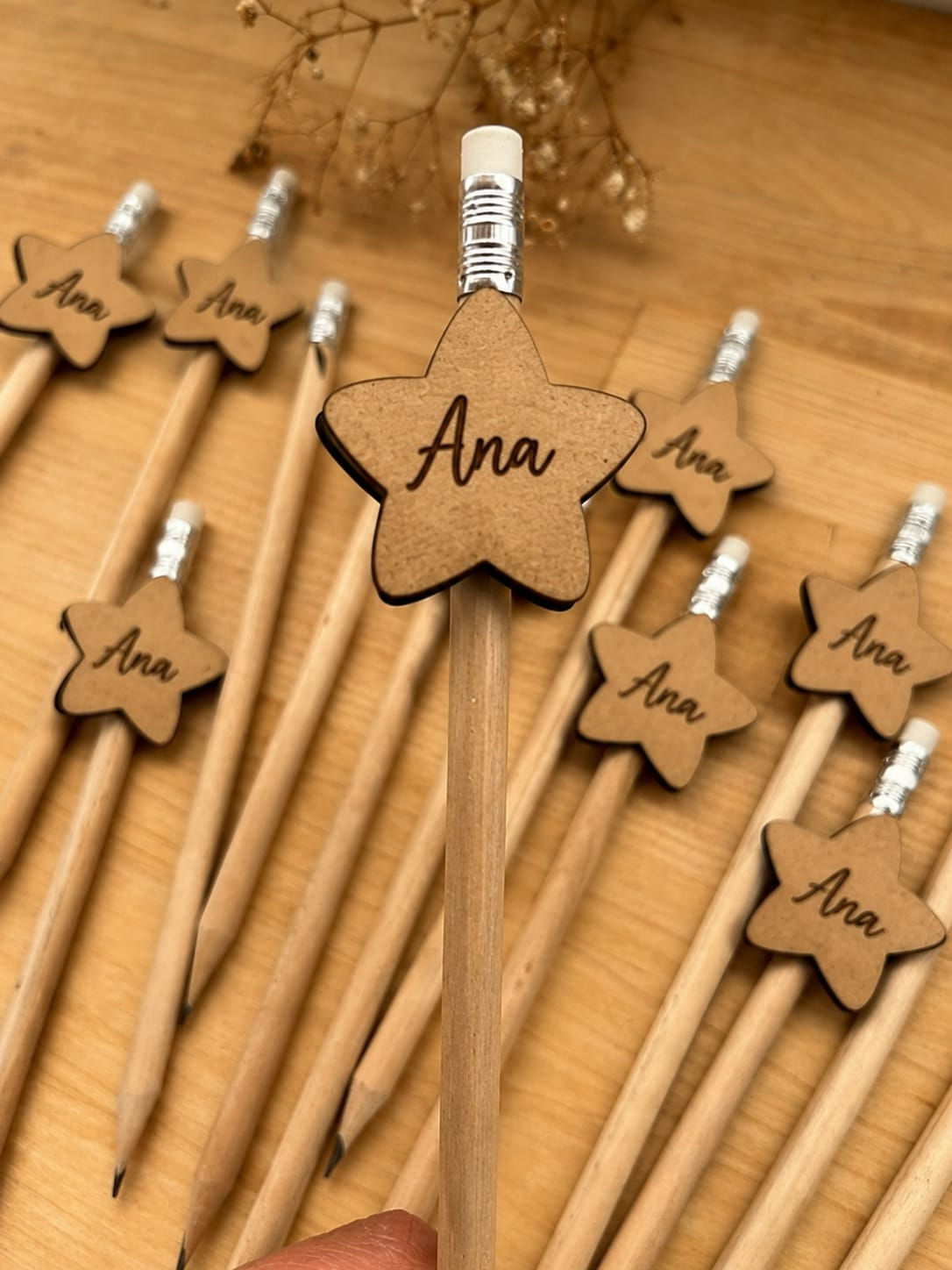PACK DE 10 ESTRELLAS PERSONALIZADAS EN MDF