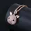 Thumbnail: Pig Pendant Rose Gold Plated Solid Sterling Silver--"Lily" GORGEOUS! BLING!