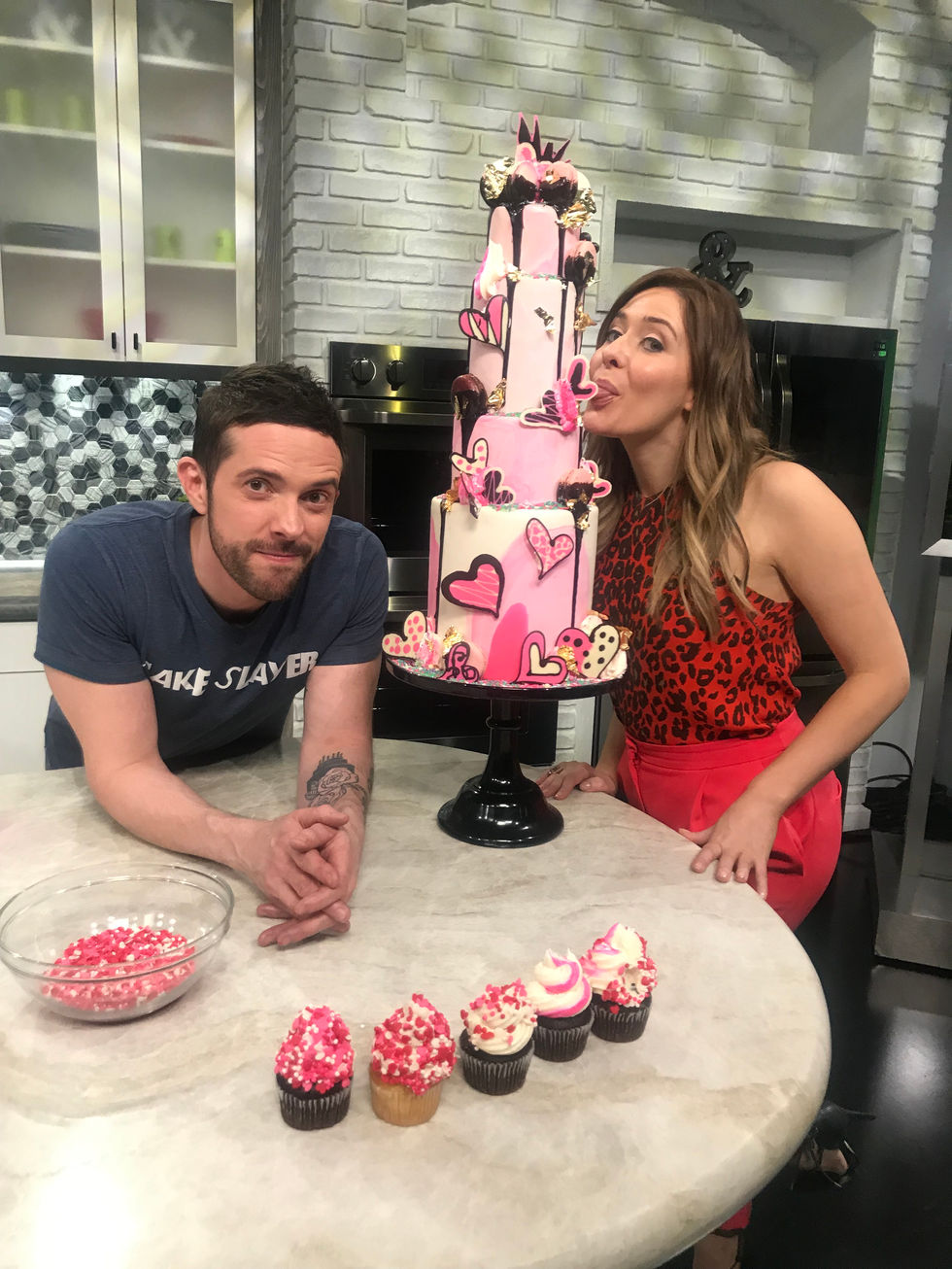 Valentine's segment with hosts from Daily Blast Live