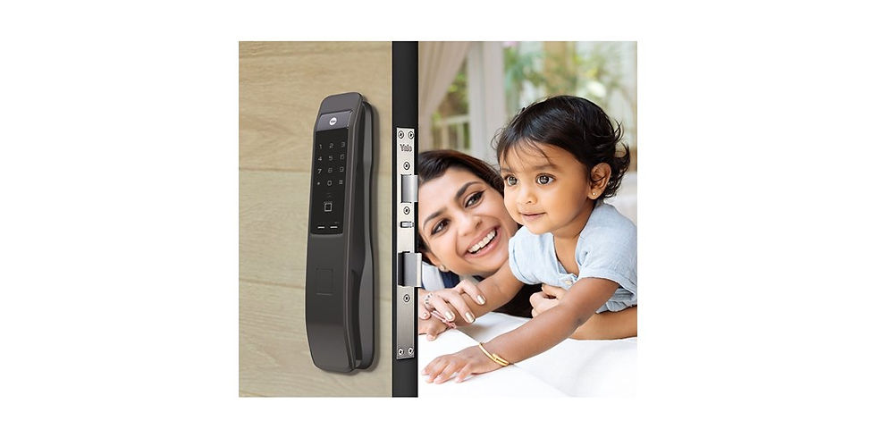 Thumbnail: YMI 70A Series, Push Pull Smart Lock, Matt Black