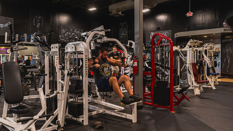 Men at House of Pain gym
