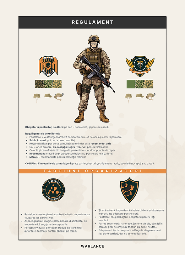 REGULAMENT AIRSOFT WARLANCE