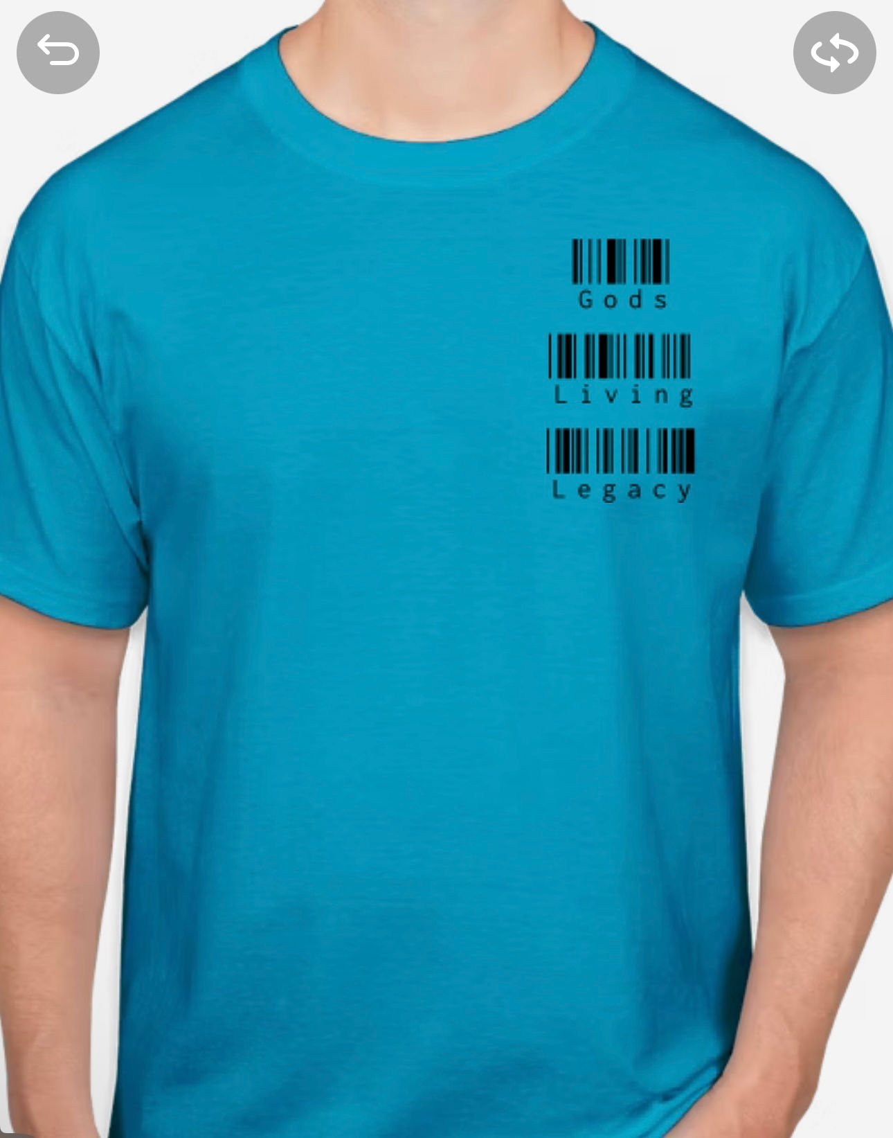 Caroline Blue Gods Living Legacy T-Shirt 