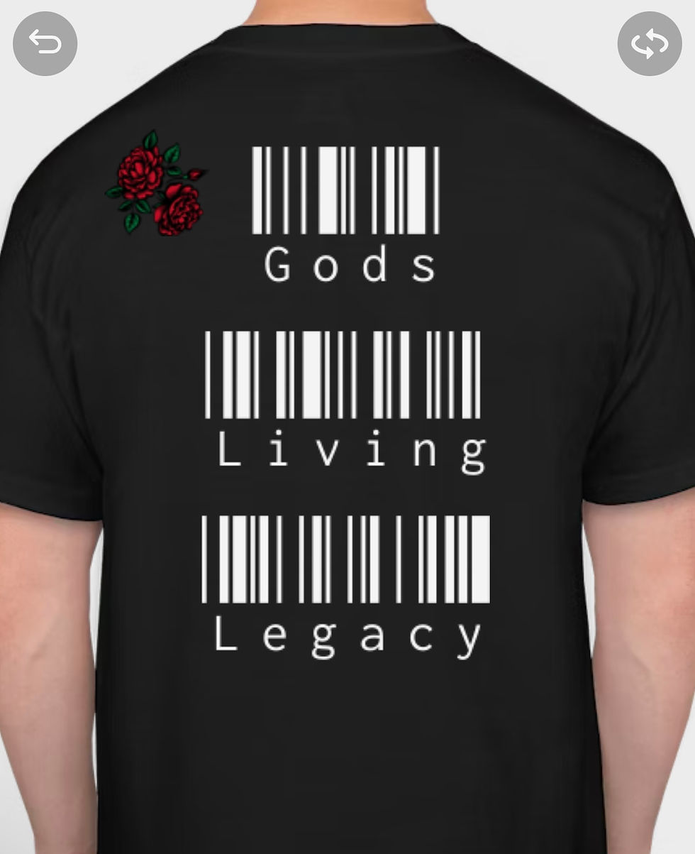 Thumbnail: Black Gods Living Legacy  T-shirt’s 