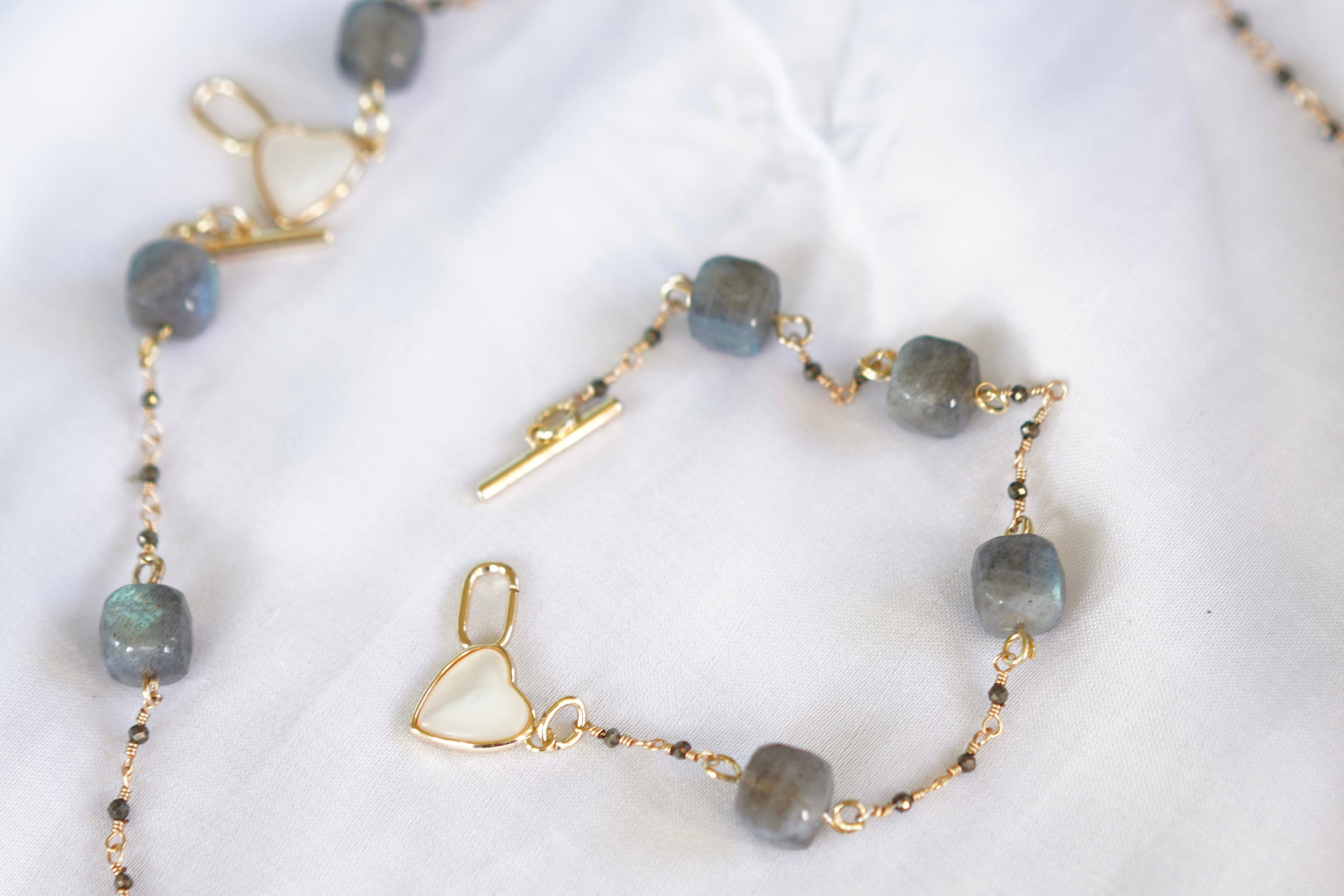 Labradorites bracelet