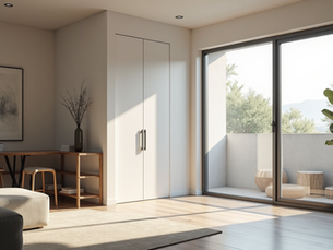 Modern ve minimalist tasarımıyla dikkat çeken bir oturma odası.