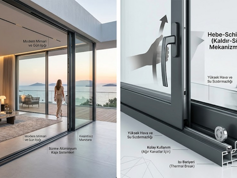 <img src="aluminyum-surme-kapi-sistemi.jpg" alt="Isı yalıtımlı modern siyah alüminyum sürme kapı sistemi ve geniş cam panel tasarımı" title="Alüminyum Sürme Kapı Çözümleri">