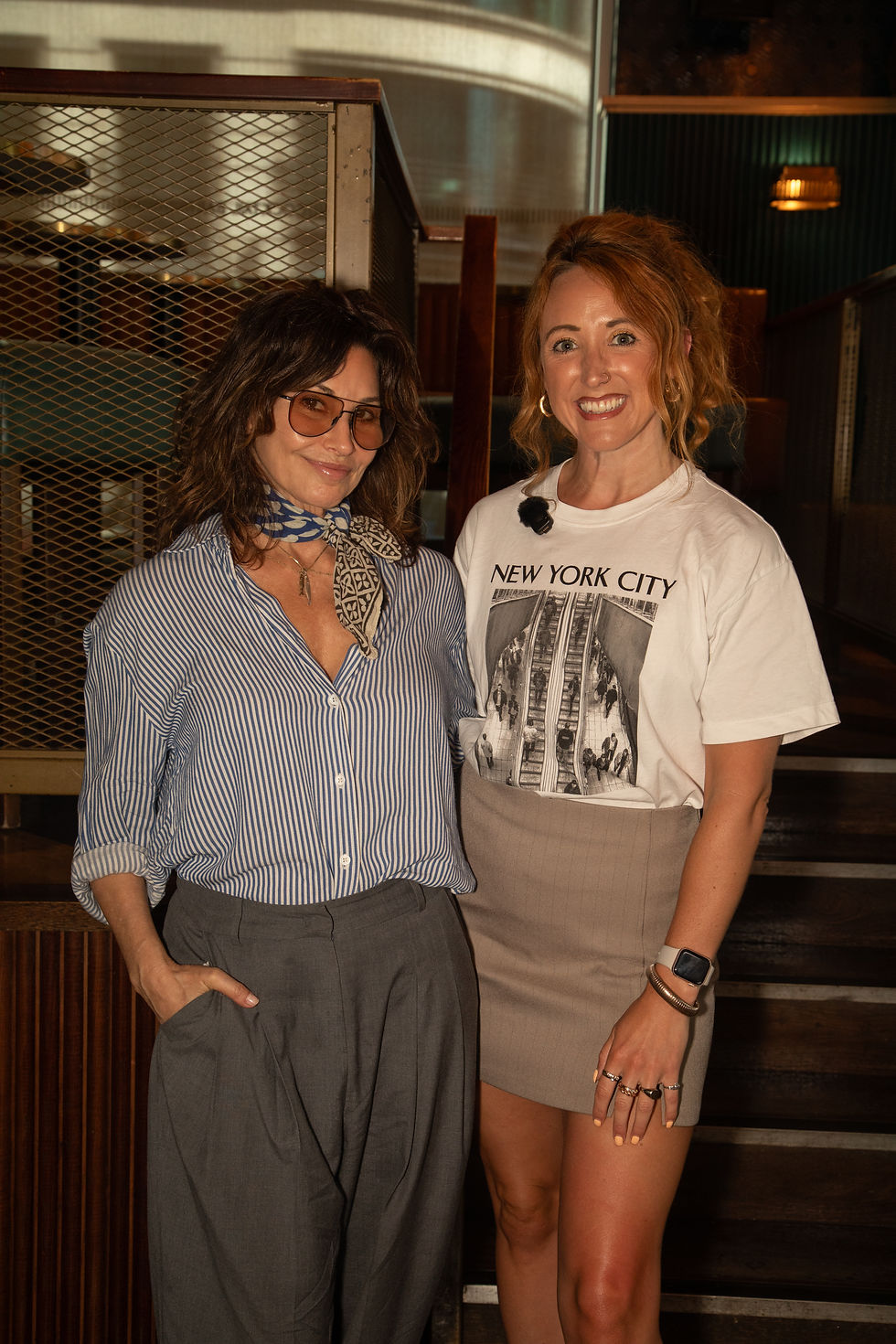 Gina Gershon (@ginagershon) and Guest Presenter Rachel Rose (@rachelphoenixrose) shot by Jay Firth (@itsjustjayjay3)