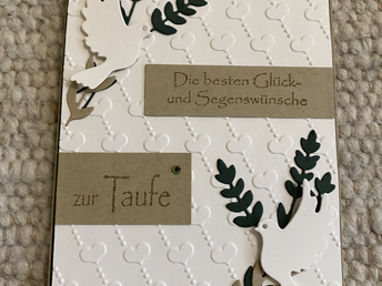 Papeterie für Taufe