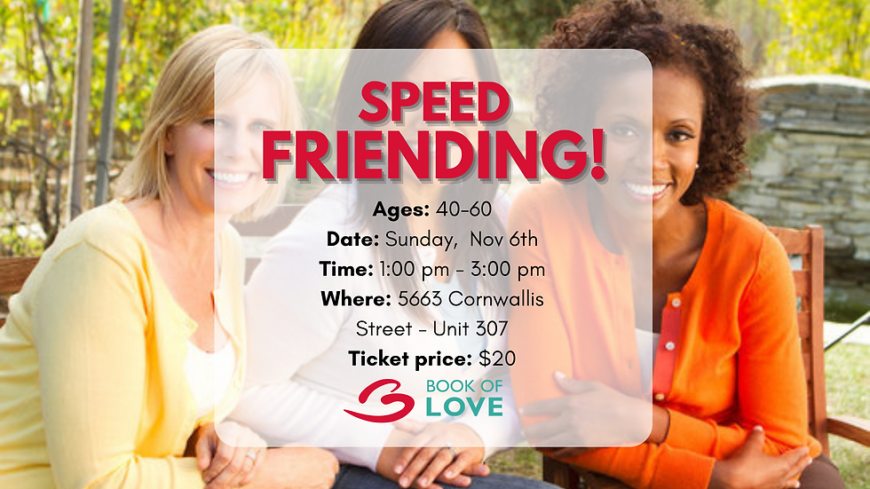 Speed FRIENDING - Ages 40-60