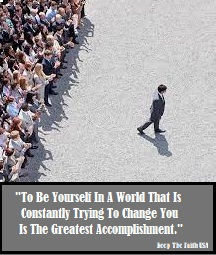 "Do Not Conform To The Pattern Of This World." (Romans 12:2)
