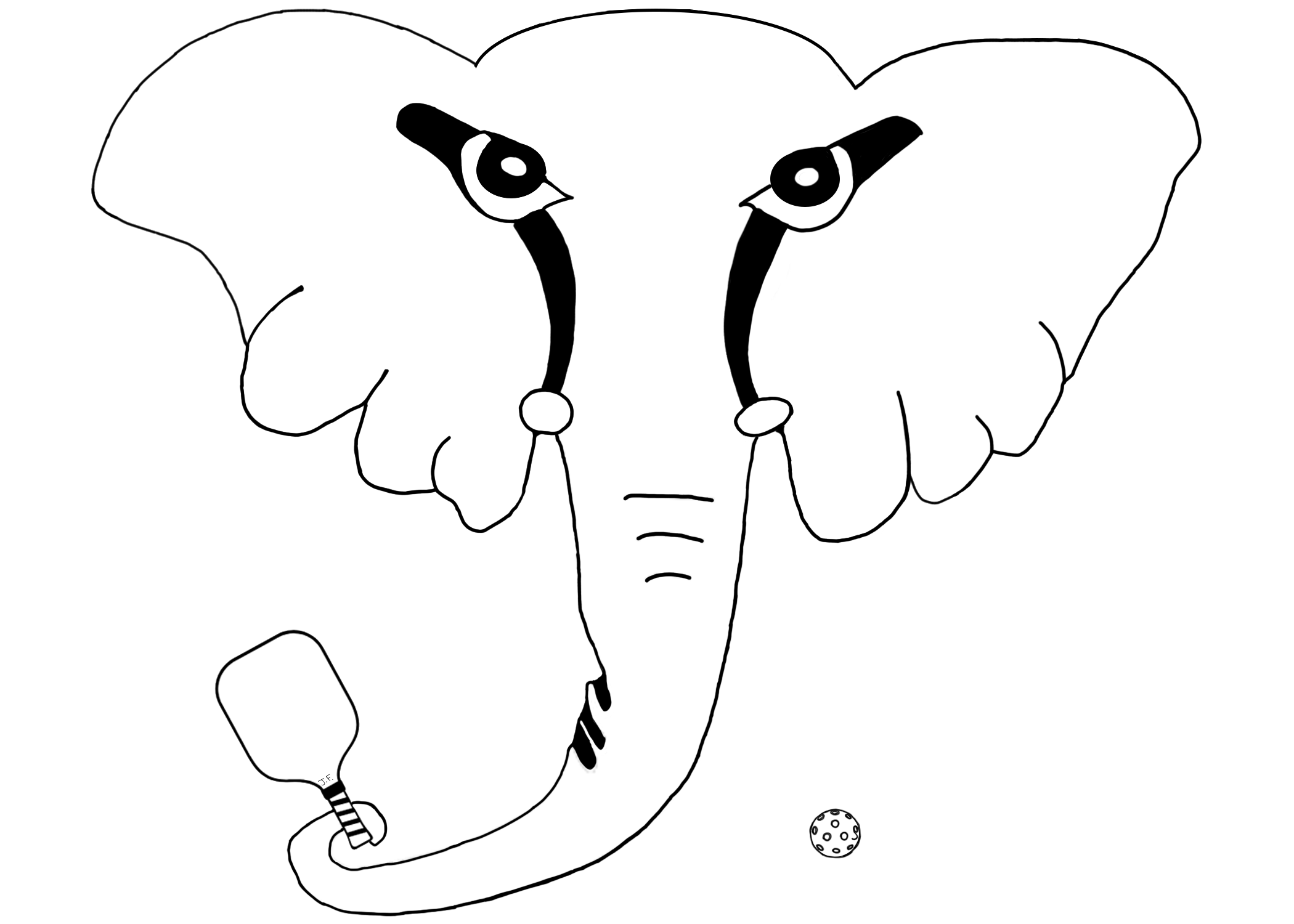 Jumbo's Pickleball Logo (TM)