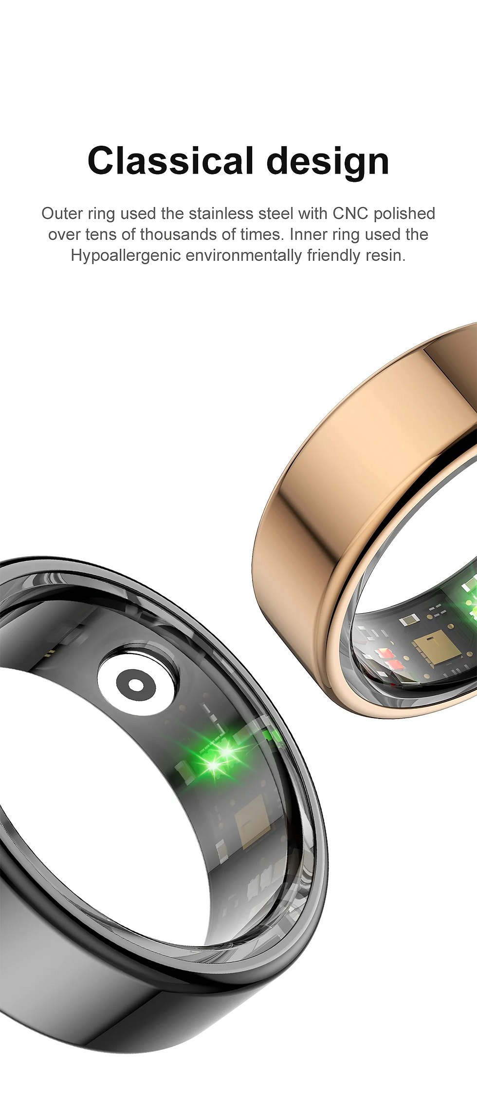 Thumbnail:  Smart Ring Blood Pressure Sleep Monitor