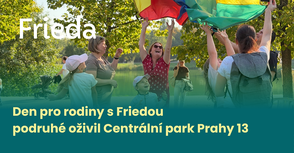Den pro rodiny s Friedou podruhé oživil Centrální park Prahy 13