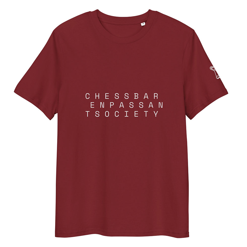 Miniaturbild: Unisex organic cotton t-shirt // ChessBar En Passant Society