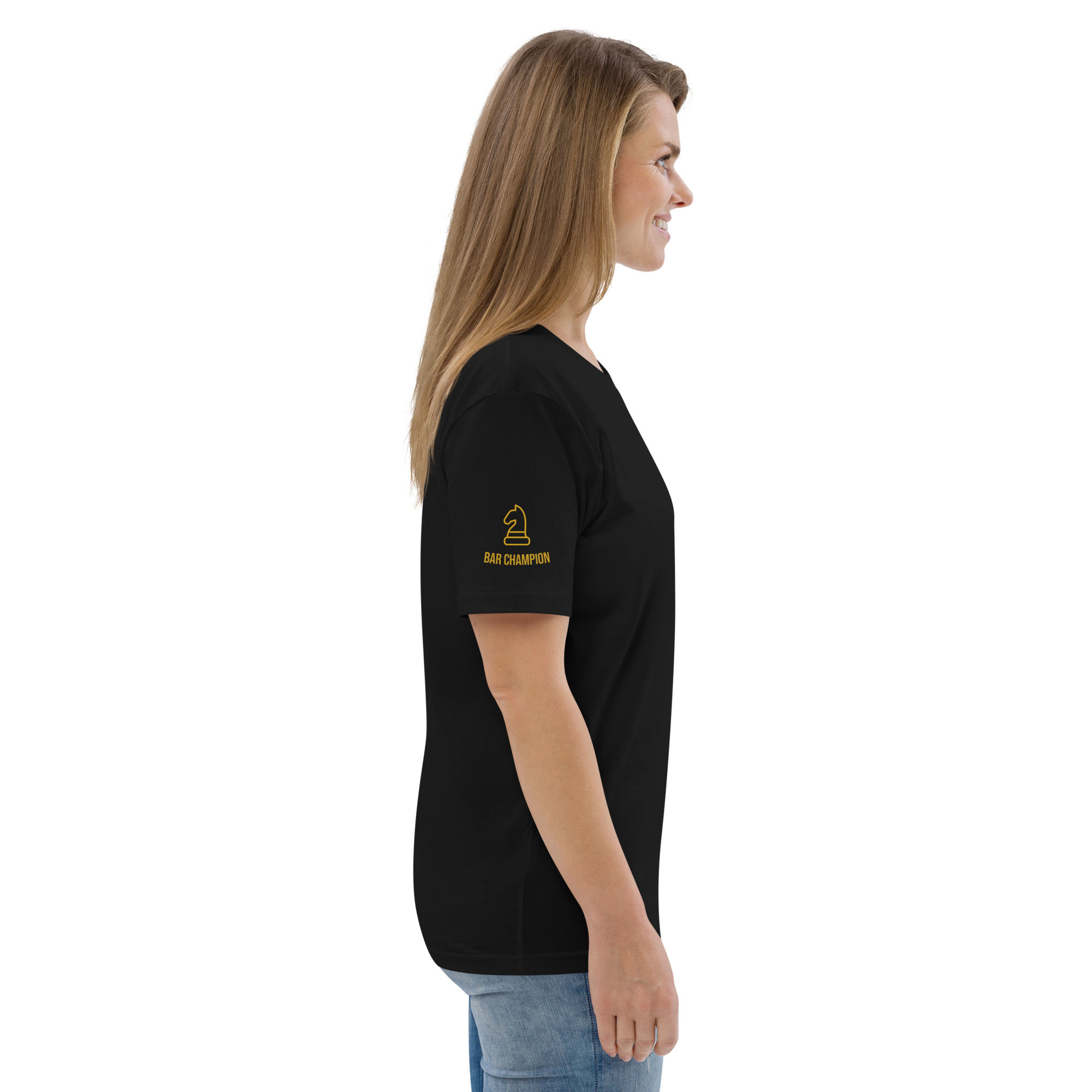Unisex organic cotton t-shirt // Golden Knight
