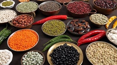 Arranged Food and Objects