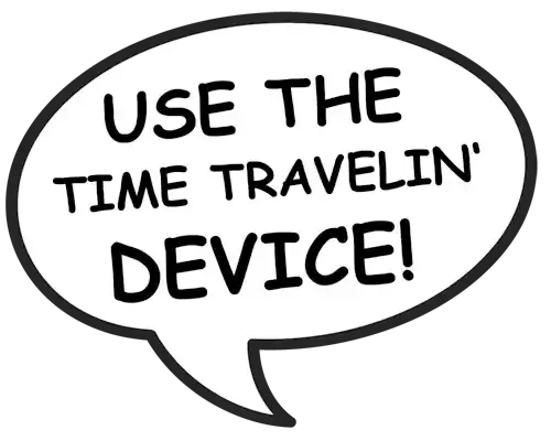 comic bubble that instructs users