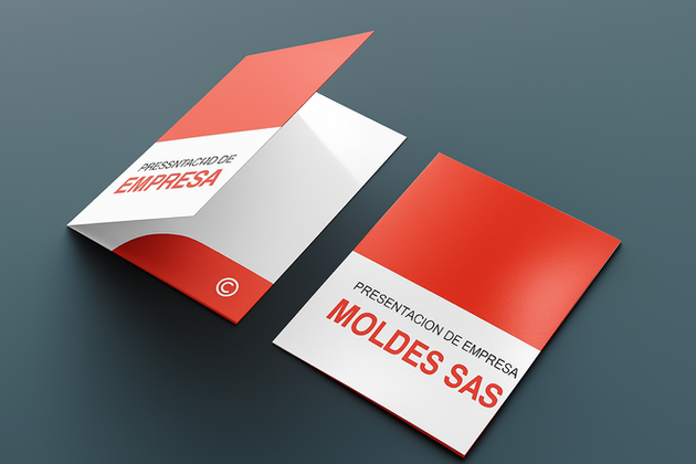 Carpeta empresarial con diseño personalizado y bolsillo interior