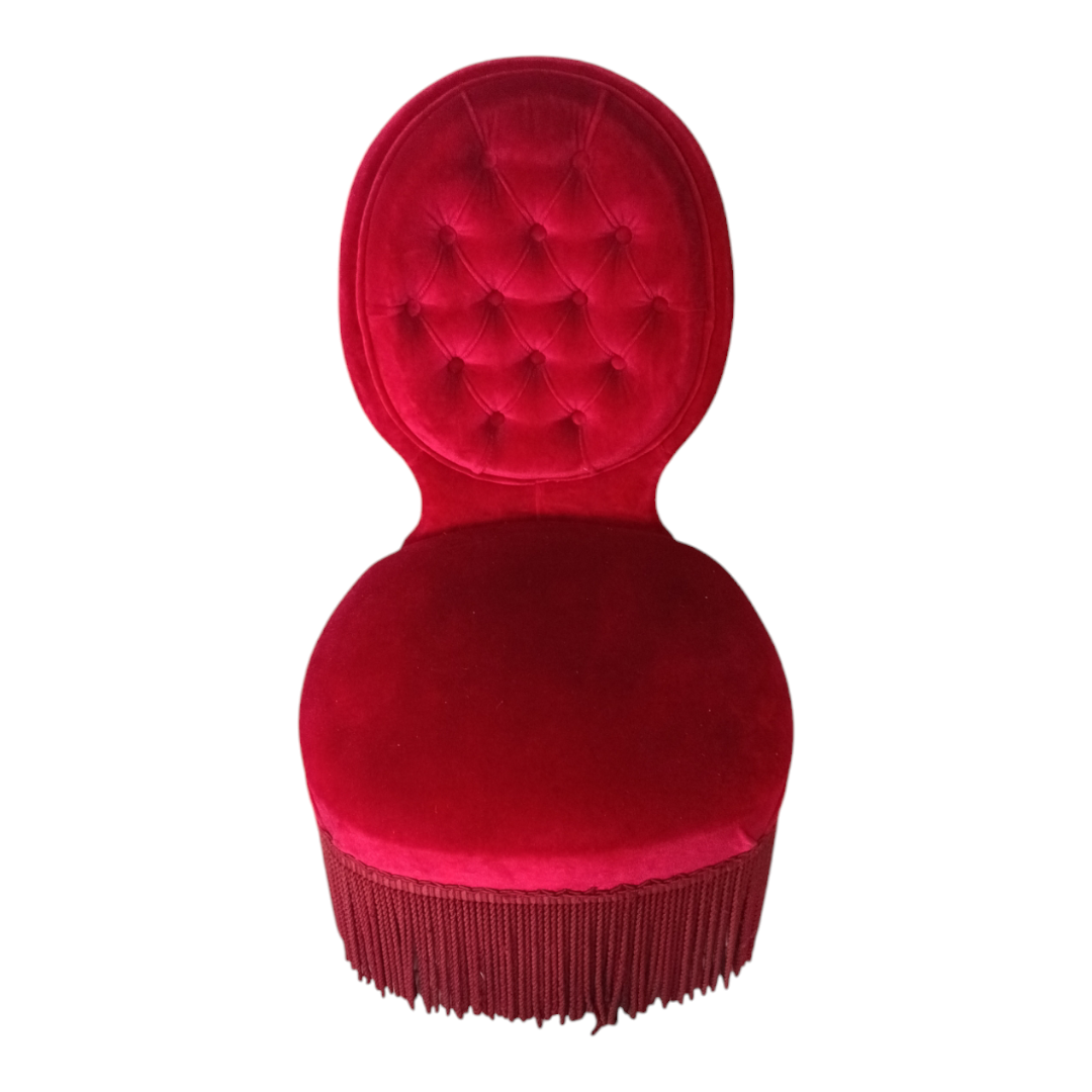 Fauteuils velours rouges/2