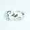 Thumbnail: Two Stone White Topaz Ring