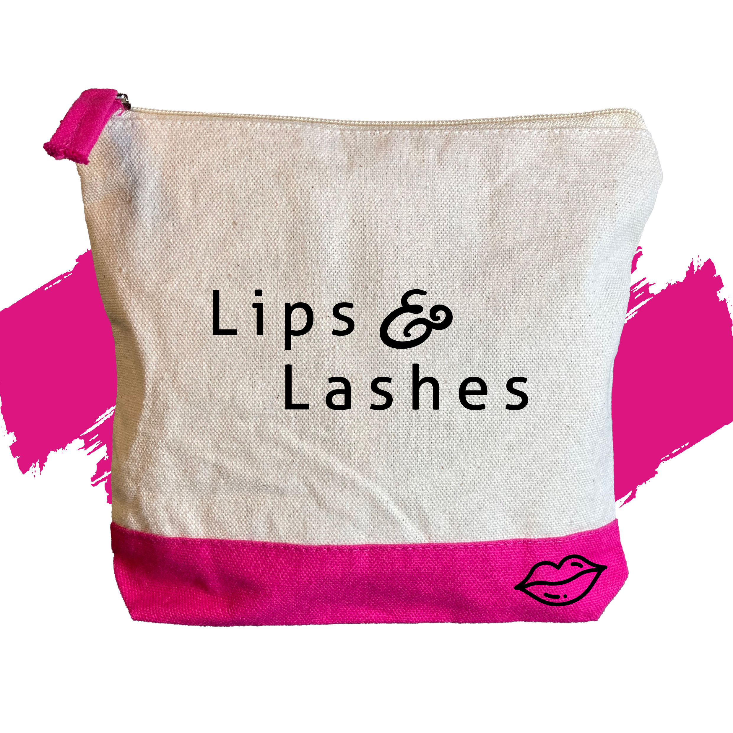 Lips & Lashes Cosmetic Bag