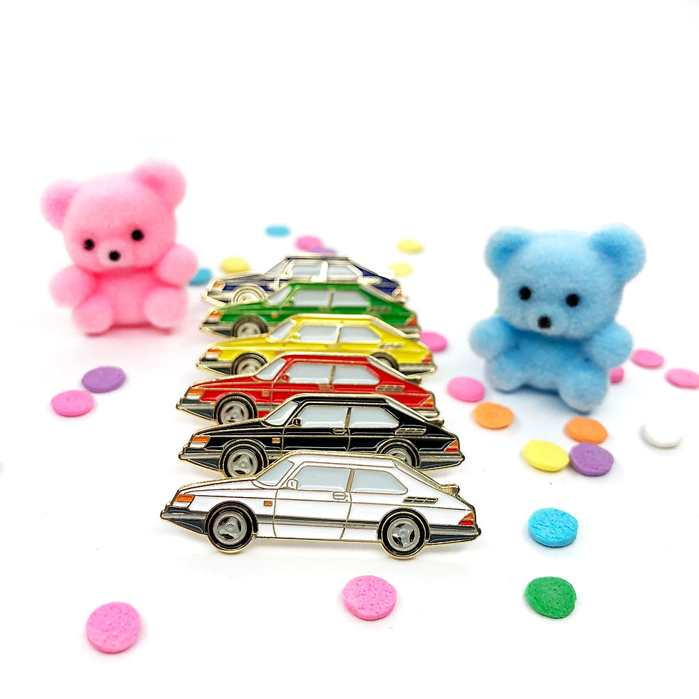 Thumbnail: Saab 900 Enamel Pin - 6 Colors!