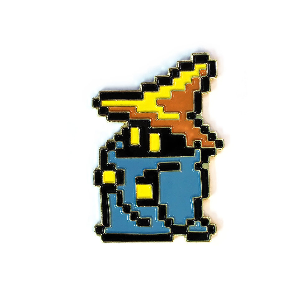 Thumbnail: Final Fantasy 1 NES enamel pin set of 7 - Black Mage